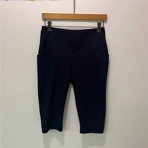 Spyder / Black Cropped Leggings or Long Shorts / Athletic/ Deep Side Pockets